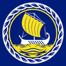 Technical Odyssey emblem — Greek trireme in a rope circle